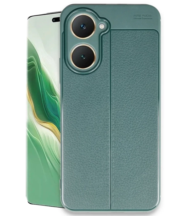 Newface Vivo Y18 Kılıf Auto Focus Kapak - Koyu Yeşil