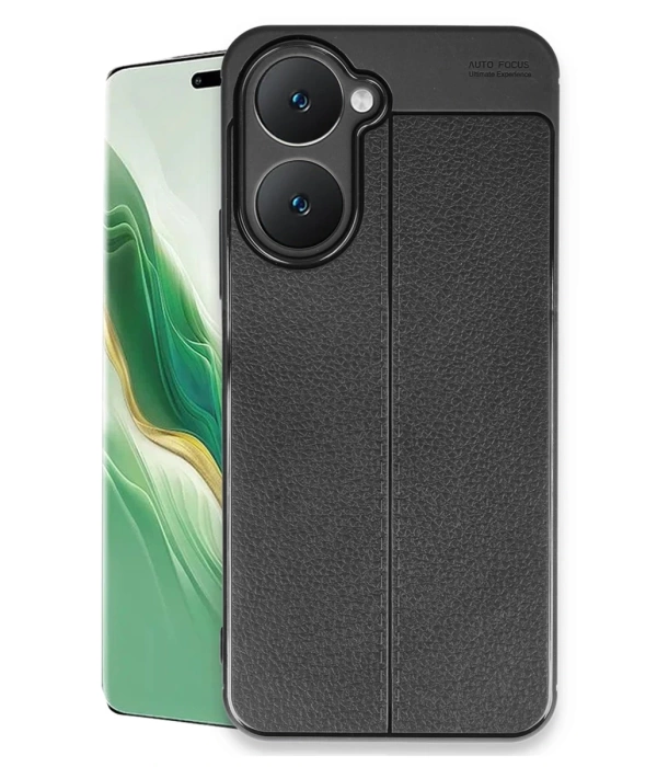Newface Vivo Y18 Kılıf Auto Focus Kapak - Siyah
