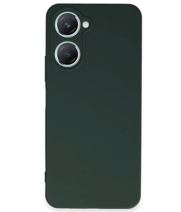 Newface Vivo Y18 Kılıf First Silikon - Koyu Yeşil