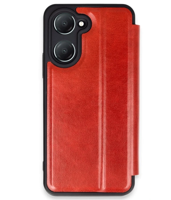 Newface Vivo Y18 Kılıf Flip Cover - Kırmızı