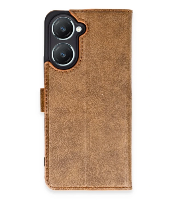 Newface Vivo Y18 Kılıf Trend S Plus Kapaklı Kılıf - Taba