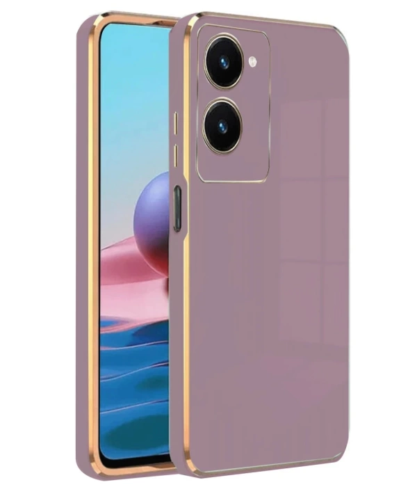 Newface Vivo Y18 Kılıf Volet Silikon - Mor