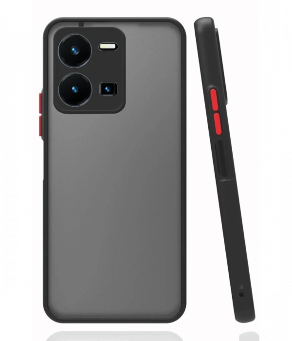 Vivo Y22S Kılıf Montreal Silikon Kapak - Siyah