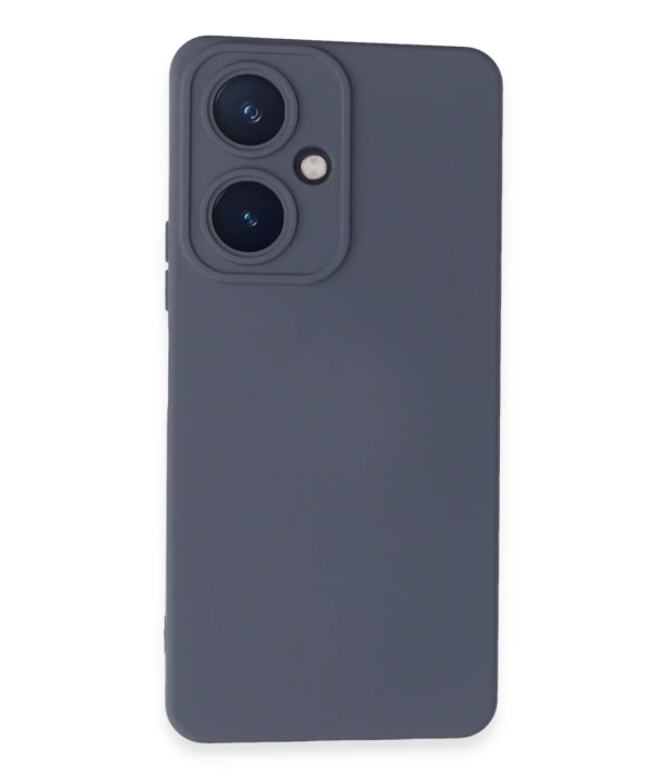 Newface Vivo Y27 Kılıf Nano içi Kadife Silikon - Gri