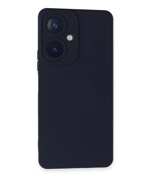 Newface Vivo Y27 Kılıf Nano içi Kadife Silikon - Lacivert