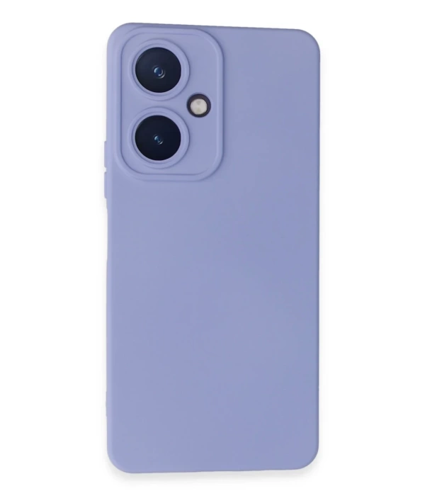 Newface Vivo Y27 Kılıf Nano içi Kadife Silikon - Lila