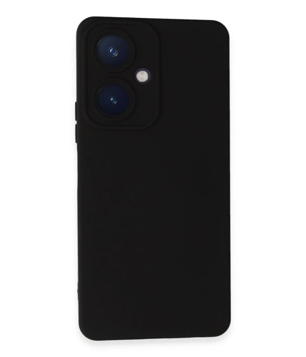 Newface Vivo Y27 Kılıf Nano içi Kadife Silikon - Siyah