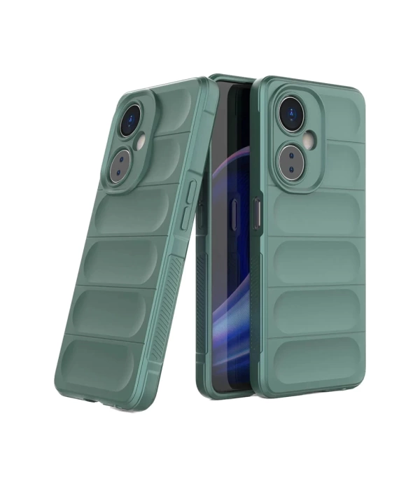 Newface Vivo Y27 Kılıf Optimum Silikon - Koyu Yeşil
