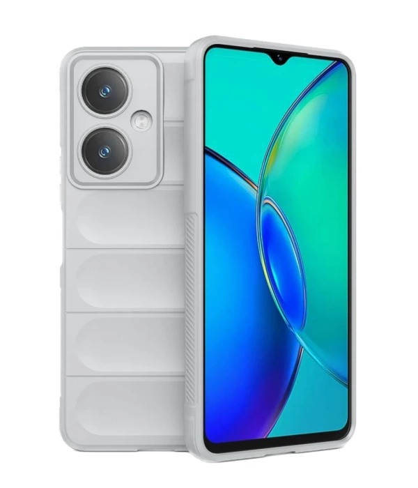 Newface Vivo Y27 Kılıf Optimum Silikon - Krem