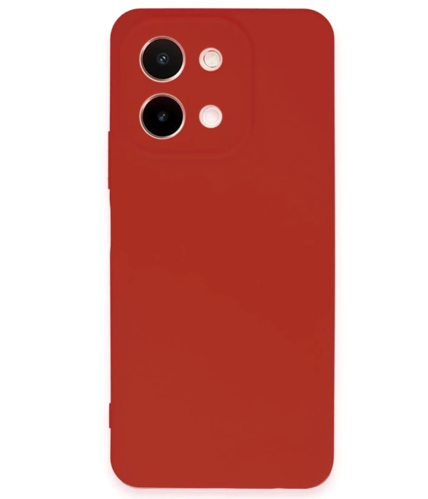 Newface Vivo Y28 Kılıf First Silikon - Kırmızı
