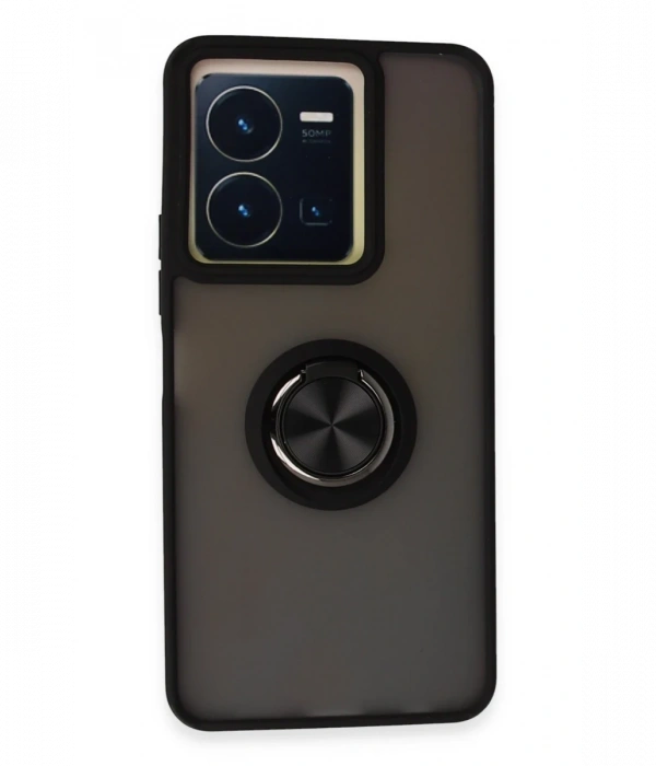 Vivo Y36 Kılıf Montreal Yüzüklü Silikon Kapak