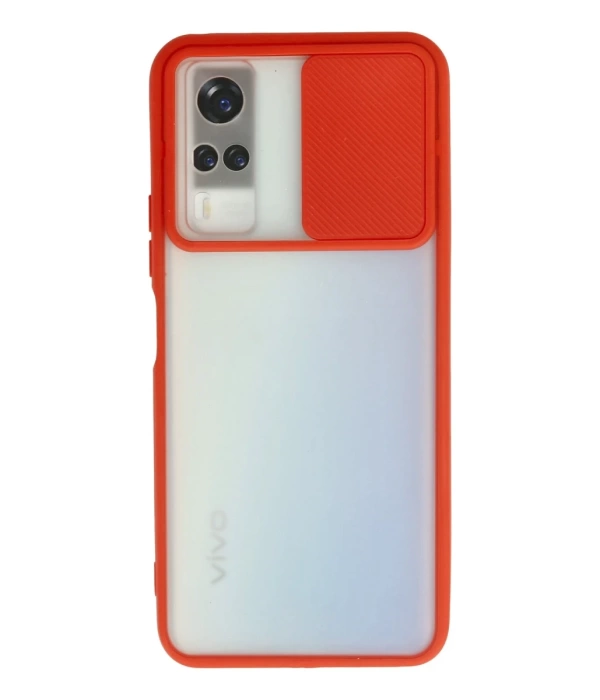 Newface Vivo Y53S Kılıf Palm Buzlu Kamera Sürgülü Silikon