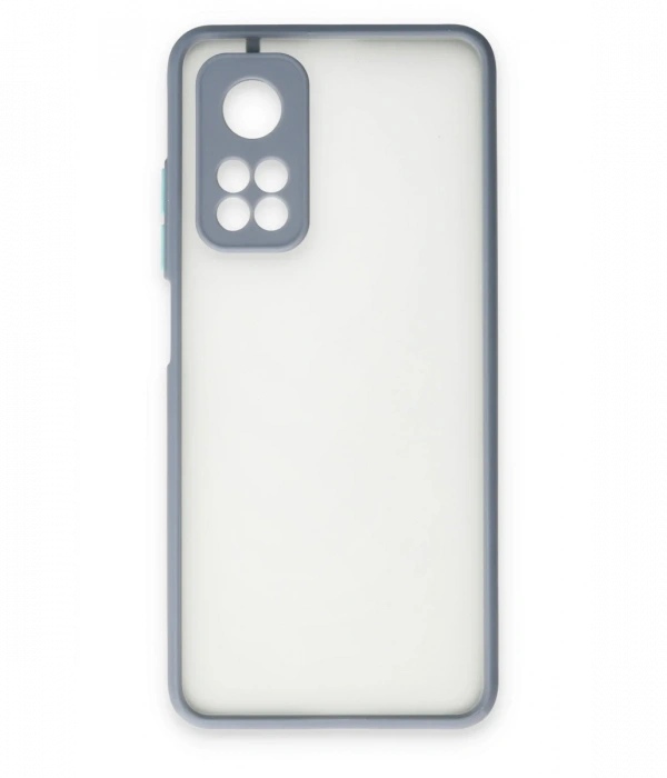 Xiaomi Mi 10T Kılıf Montreal Silikon Kapak - Gri