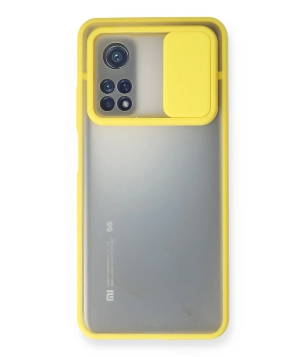Newface Xiaomi Mi 10T Kılıf Palm Buzlu Kamera Sürgülü Silikon
