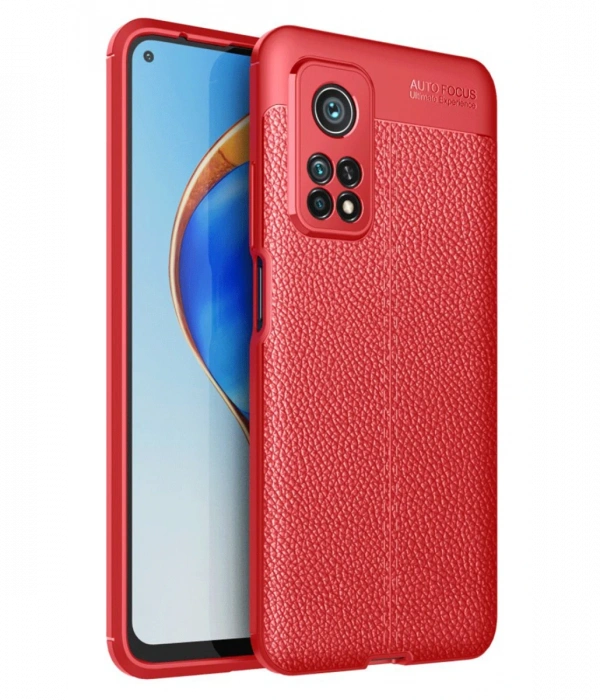 Newface Xiaomi Mi 10T Pro Kılıf Auto Focus Kapak - Kırmızı