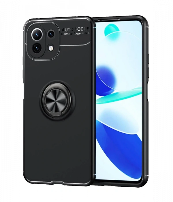 Newface Xiaomi Mİ 11 Lite Kılıf Range Yüzüklü Silikon