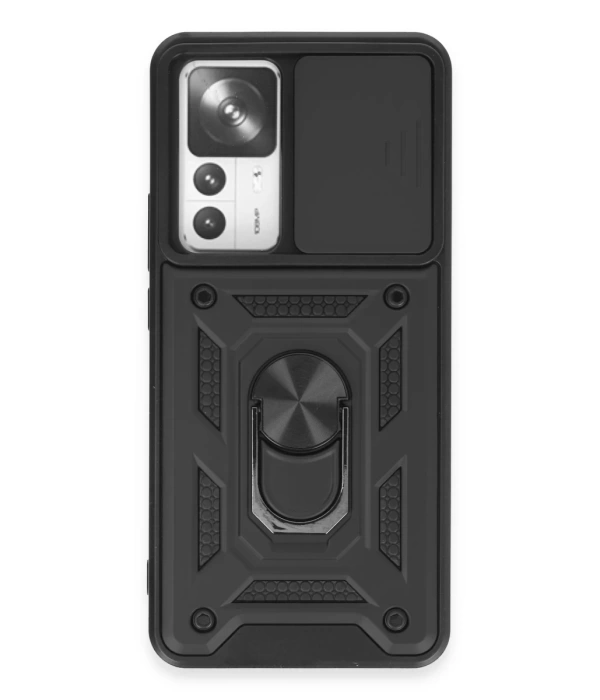 Newface Xiaomi Mi 12T Pro Kılıf Pars Lens Yüzüklü Silikon