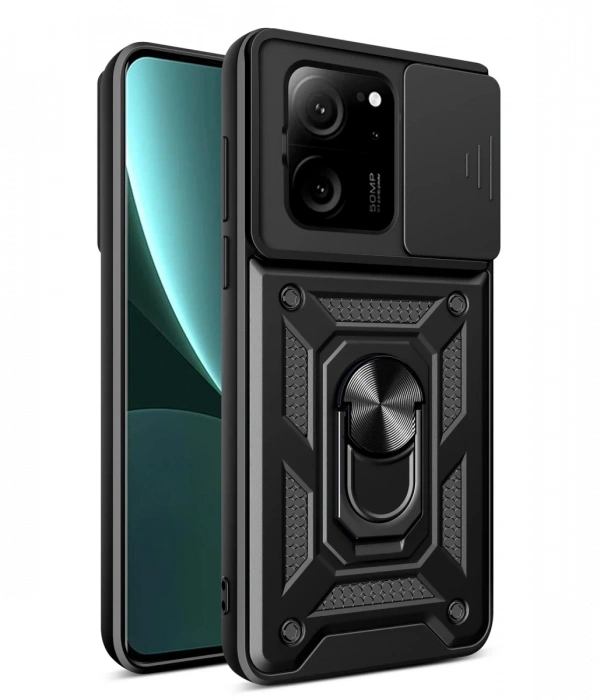 Newface Xiaomi Mi 13T Pro Kılıf Pars Lens Yüzüklü Silikon