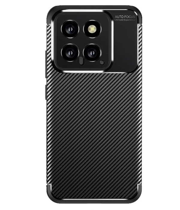 Newface Xiaomi Mi 14T Kılıf Auto Focus Karbon Kapak - Siyah