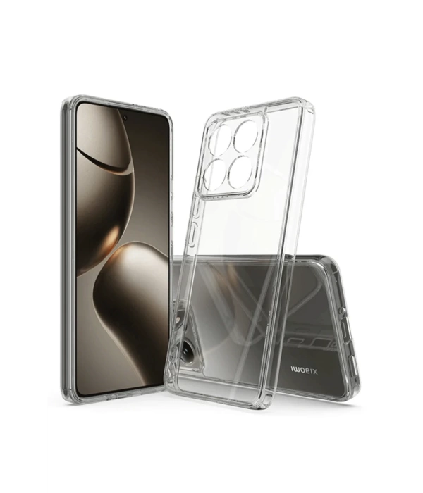 Newface Xiaomi Mi 14T Kılıf Lüx Şeffaf Silikon