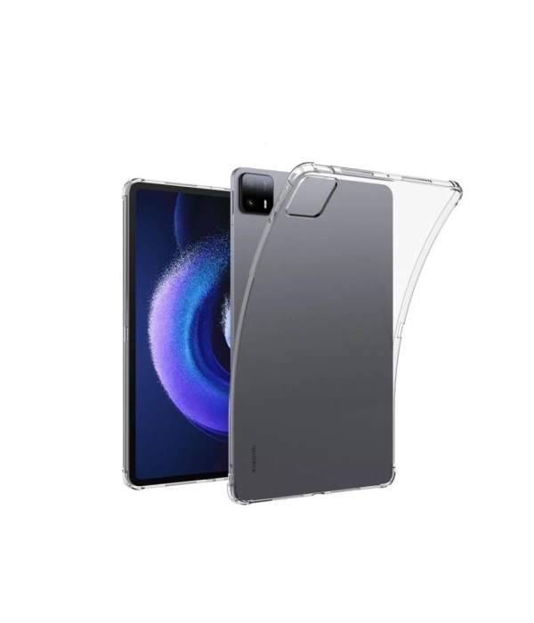 Newface Xiaomi Pad 6 Kılıf Anti Şeffaf Tablet Silikon - Şeffaf