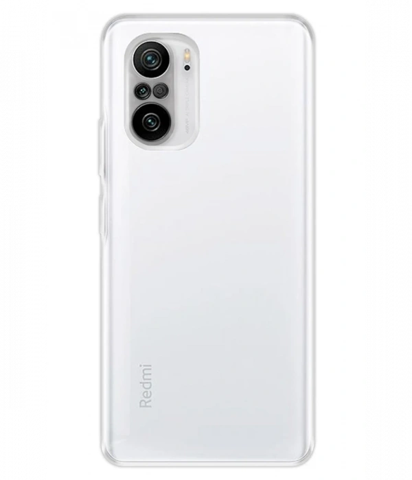 Newface Xiaomi Poco F3 Kılıf Deluxe 2mm Şeffaf Silikon - Şeffaf