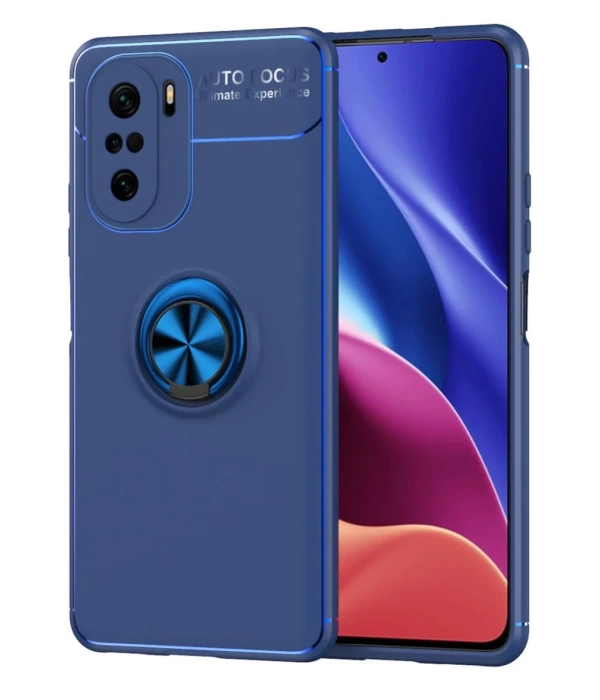 Newface Xiaomi Poco F3 Kılıf Range Yüzüklü Silikon
