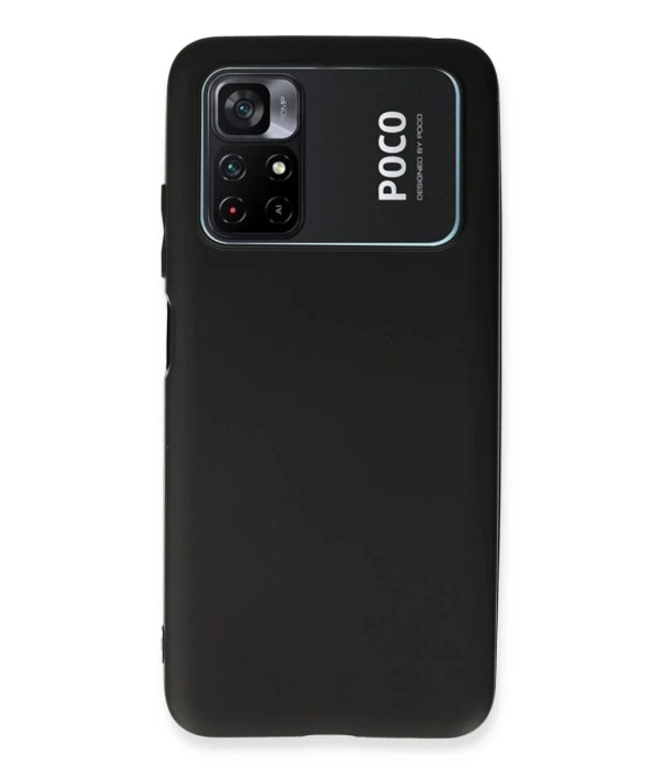 Newface Xiaomi Poco M4 Pro 4G Kılıf First Silikon - Siyah