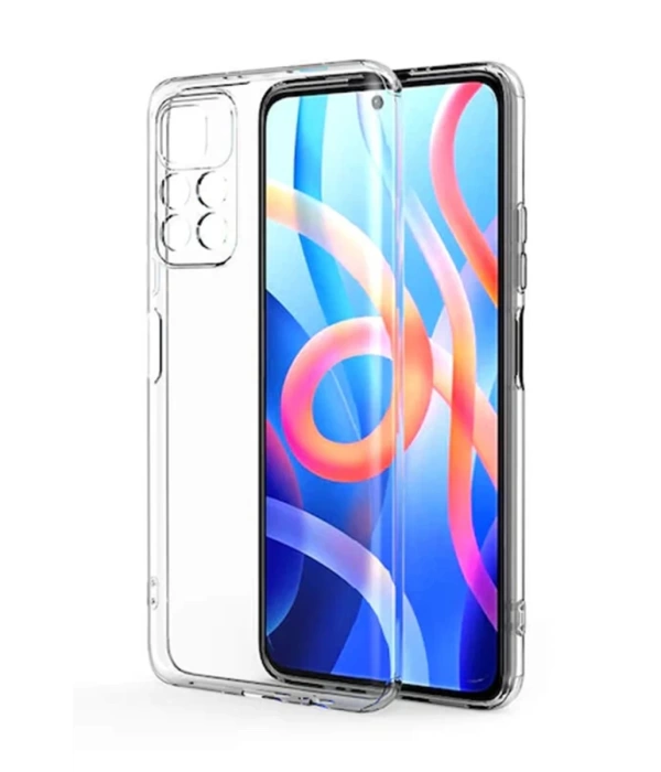 Newface Xiaomi Poco M4 Pro 4G Kılıf Lüx Şeffaf Silikon
