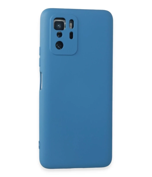 Newface Xiaomi Poco X3 GT Kılıf Nano içi Kadife Silikon - Mavi