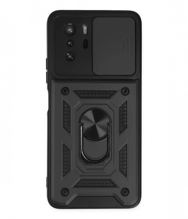 Newface Xiaomi Poco X3 GT Kılıf Pars Lens Yüzüklü Silikon