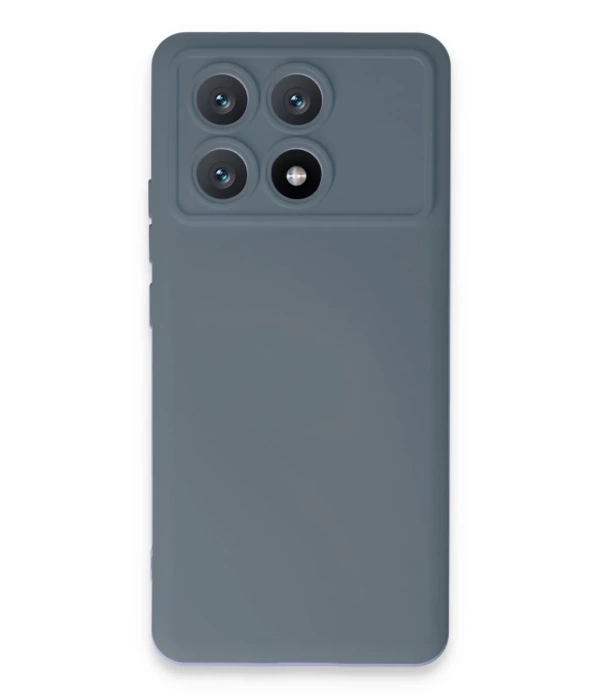 Newface Xiaomi Poco X6 Pro Kılıf Nano içi Kadife Silikon - Gri