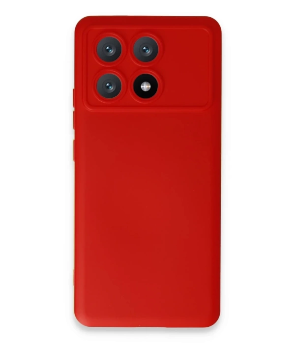 Newface Xiaomi Poco X6 Pro Kılıf Nano içi Kadife Silikon - Kırmızı