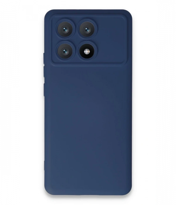 Newface Xiaomi Poco X6 Pro Kılıf Nano içi Kadife Silikon - Lacivert