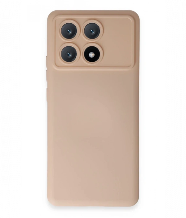 Newface Xiaomi Poco X6 Pro Kılıf Nano içi Kadife Silikon - Pudra