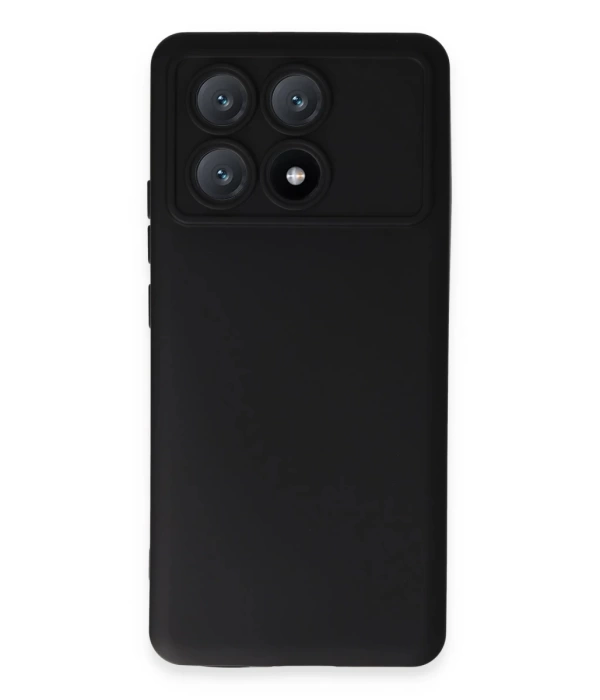 Newface Xiaomi Poco X6 Pro Kılıf Nano içi Kadife Silikon - Siyah