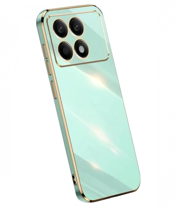 Newface Xiaomi Poco X6 Pro Kılıf Volet Silikon - Açık Yeşil