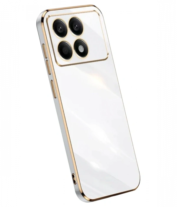 Newface Xiaomi Poco X6 Pro Kılıf Volet Silikon - Beyaz