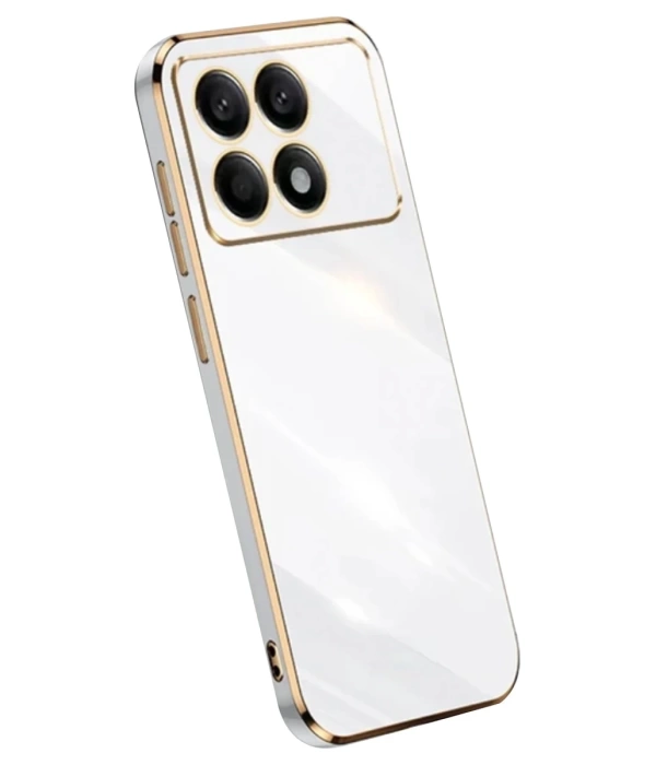 Newface Xiaomi Poco X6 Pro Kılıf Volet Silikon - Beyaz