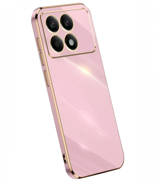 Newface Xiaomi Poco X6 Pro Kılıf Volet Silikon - Pembe