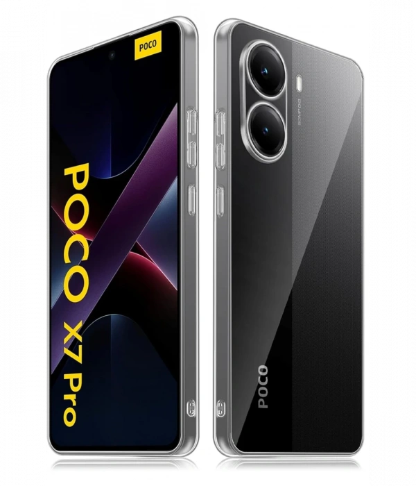 Xiaomi Poco X7 Pro Kılıf Lüx Şeffaf Silikon