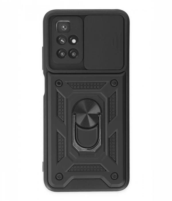 Newface Xiaomi Redmi 10 2022 Kılıf Pars Lens Yüzüklü Silikon