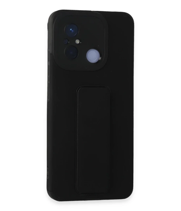 Newface Xiaomi Redmi 12C Kılıf Mega Standlı Silikon