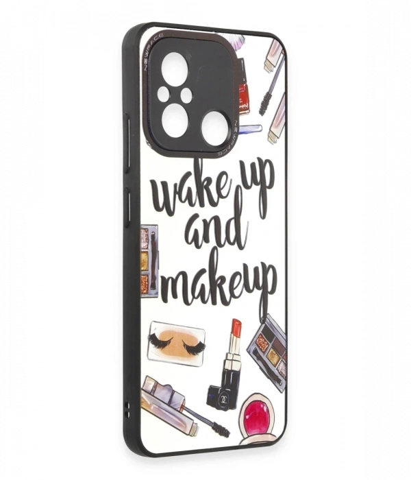 Newface Xiaomi Redmi 12C Kılıf Mirror Desenli Kapak