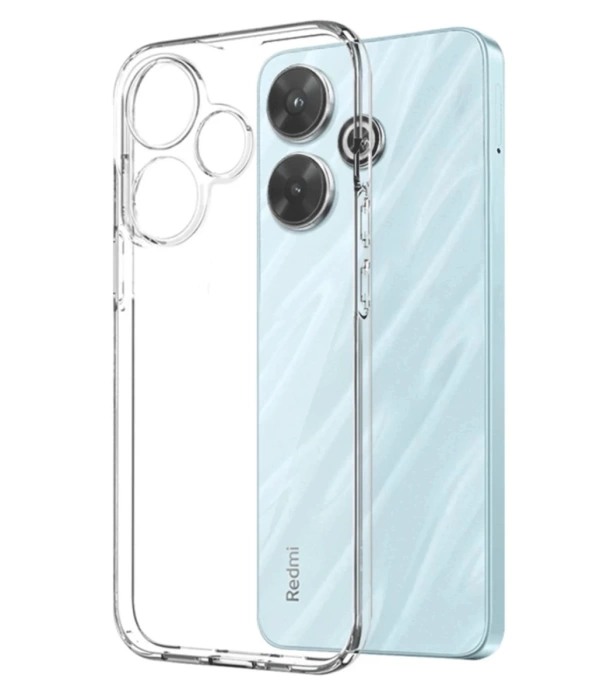 Newface Xiaomi Redmi 13 4G Kılıf Kart Şeffaf Silikon - Şeffaf