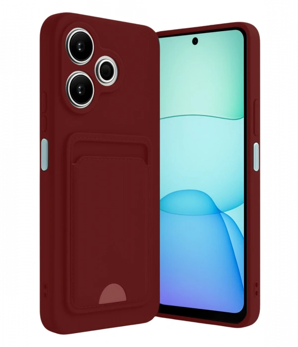 Xiaomi Redmi 13 4G Kılıf Kelvin Kartvizitli Silikon