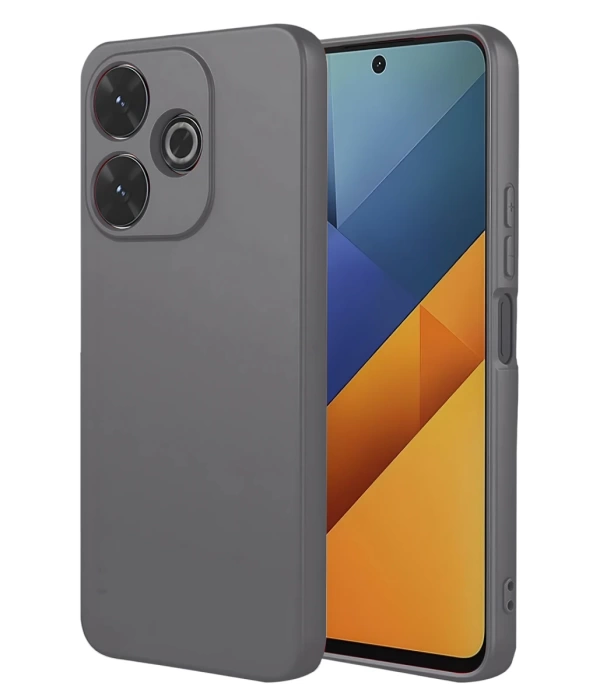 Newface Xiaomi Redmi 13 4G Kılıf Nano içi Kadife Silikon - Gri
