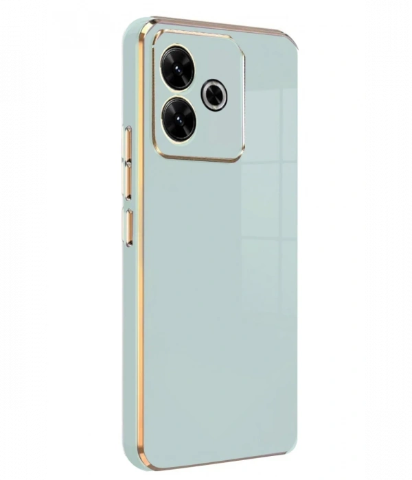 Newface Xiaomi Redmi 13 4G Kılıf Volet Silikon - Açık Yeşil