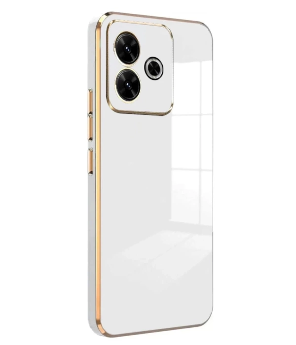 Newface Xiaomi Redmi 13 4G Kılıf Volet Silikon - Beyaz