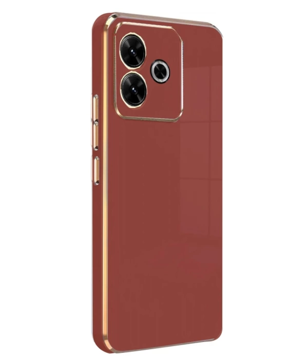 Newface Xiaomi Redmi 13 4G Kılıf Volet Silikon - Kırmızı